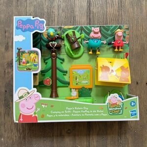 Peppa Pig Peppa's Nature Day Woodland Playset - Green & Yellow